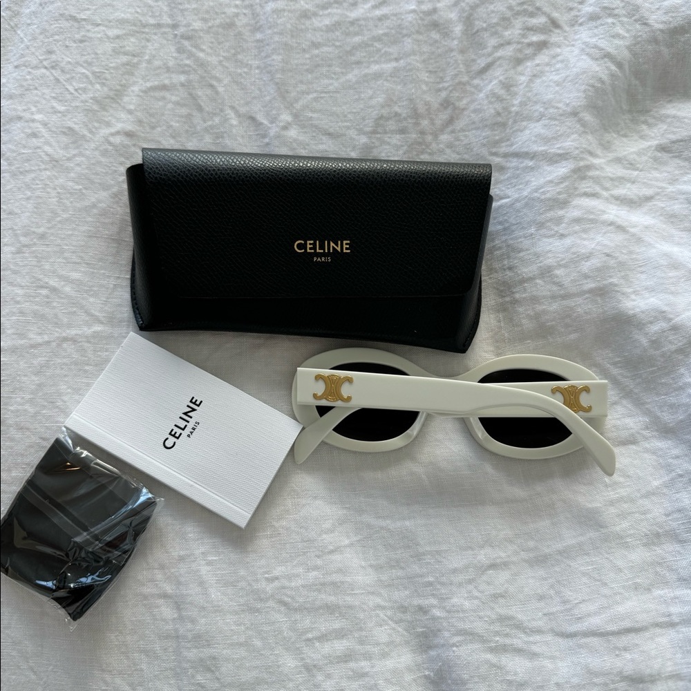 NEW Celine Triumph White Sunglasses